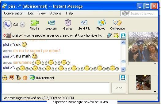 Conversatii Yahoo Messenger - si inca mai exista prieteni, care desi i-ai vazut - Bla bla-uri