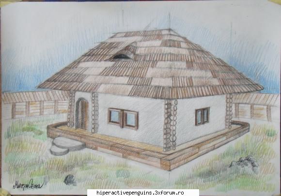 Desene - pentru ca am timp liber , voi desena... o casuta - Art Gen