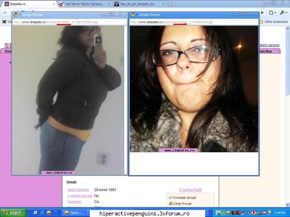 Tipe de pe Simpatie.Ro - | :| :|... are mama o fetitza cat un tanc - Photoooosss
